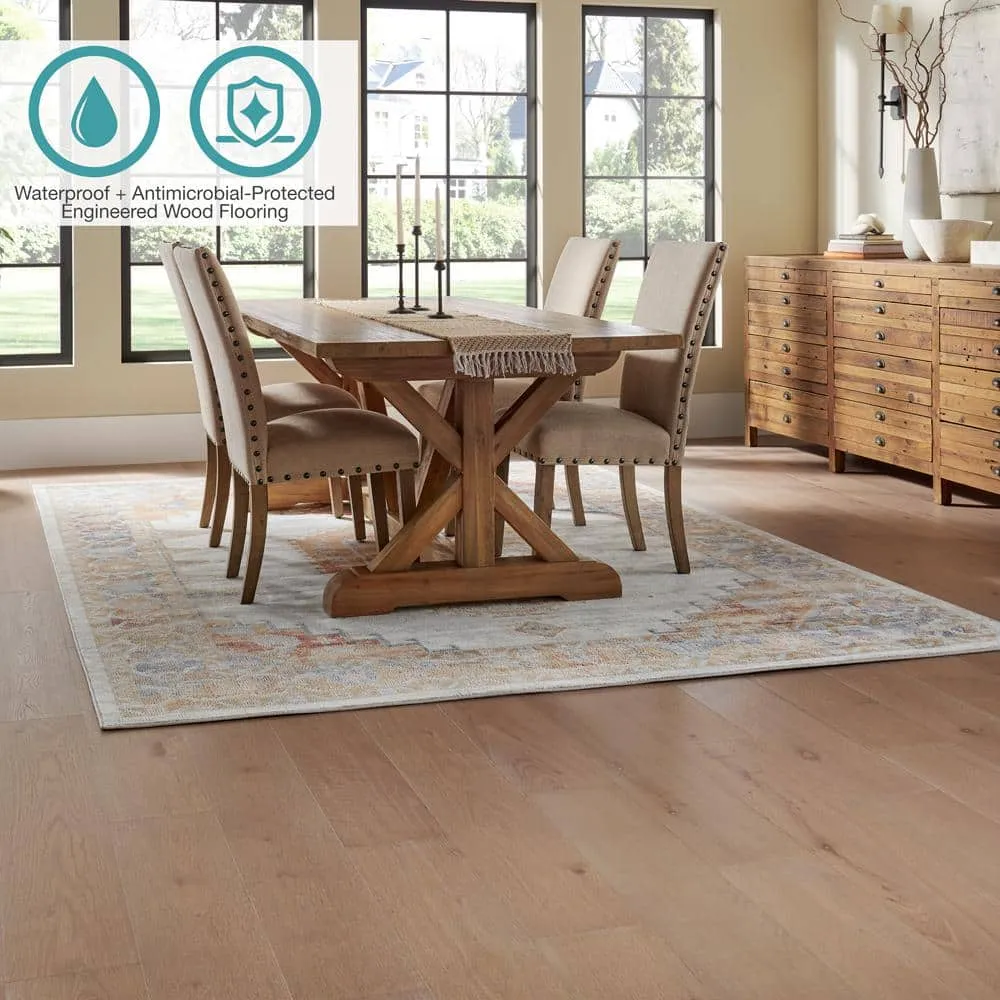 Pergo Defense+ Glen Canyon Oak 3/8 in. T x 7.5 in. W Click Lock W Brushed Engineered Hardwood Flooring (1104.3 sq.ft./pallet), photo 2 of 15