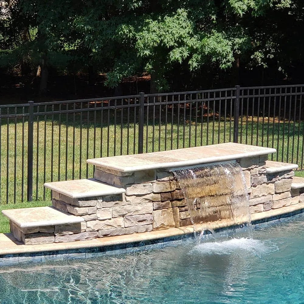 FORTRESS Athens 2 in. x 2 in. x 6 ft. Gloss Black Aluminum Flat Top and Bottom Design Fence End Post, photo 2 of 5