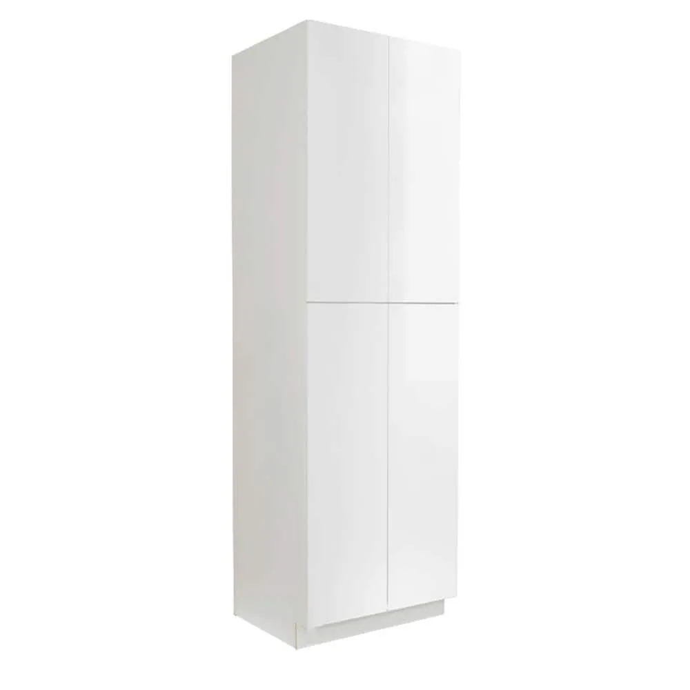 LIFEART CABINETRY Valencia Assembled 24 in. W x 24 in. D x 84 in. H in Gloss White Plywood Assembled Tall Pantry Kitchen Cabinet, photo 4 of 5