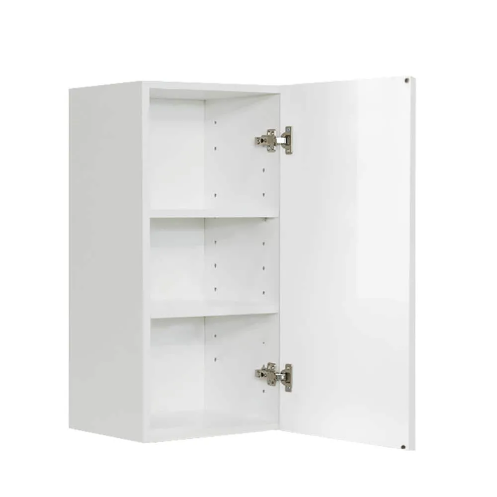LIFEART CABINETRY Valencia Assembled 12 in. W x 12 in. D x 42 in. H in Gloss White Plywood Assembled Wall Kitchen Cabinet, photo 3 of 5