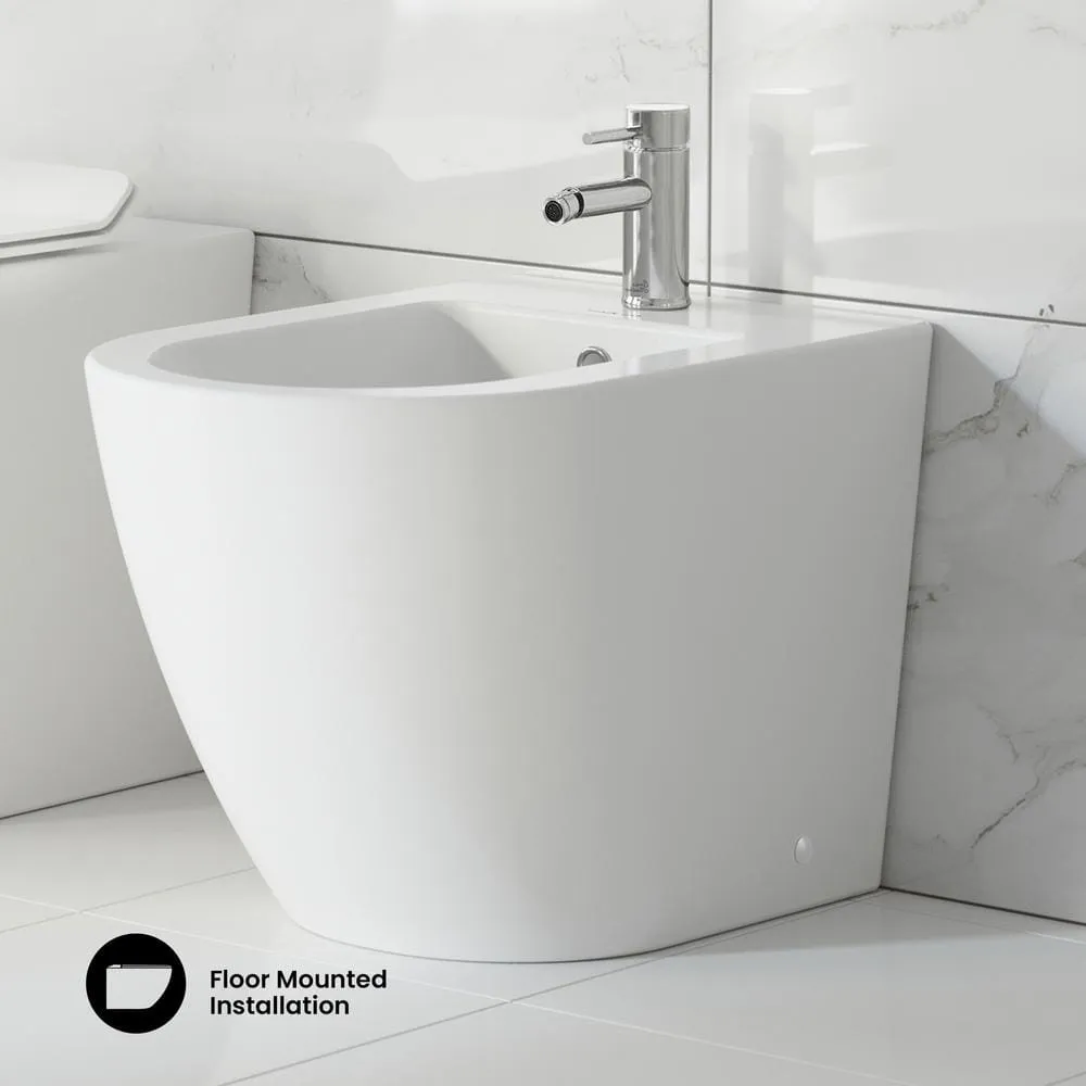 Swiss Madison St. Tropez Elongated Bidet in White - Sleek and Modern Ceramic Bathroom Fixture, photo 3 of 10