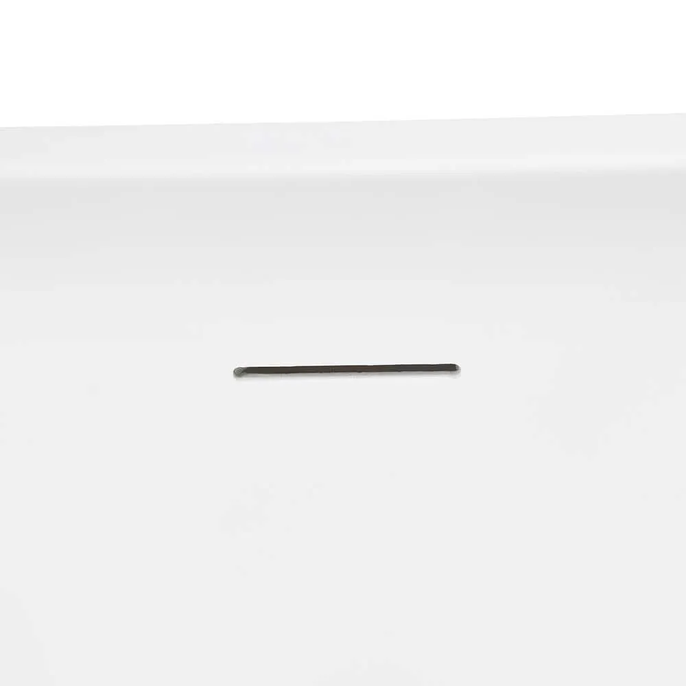 AKDY 54 in. Fiberglass Double Ended Flatbottom Non-Whirlpool Freestanding Bathtub in Glossy White, photo 8 of 8
