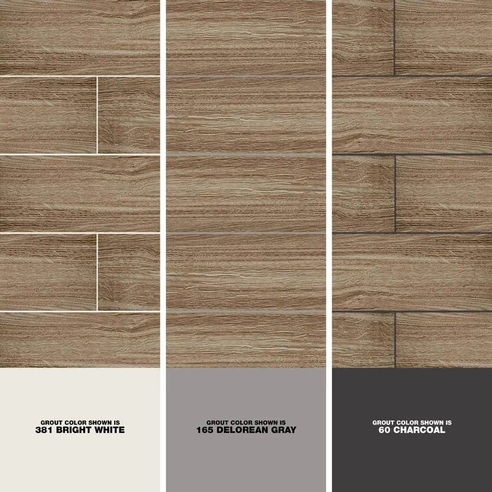Daltile Trace Meadow 6 in. x 36 in. Golden Brown Glazed Porcelain Floor and Wall Tile (14.5 sq. ft./Case), photo 5 of 8