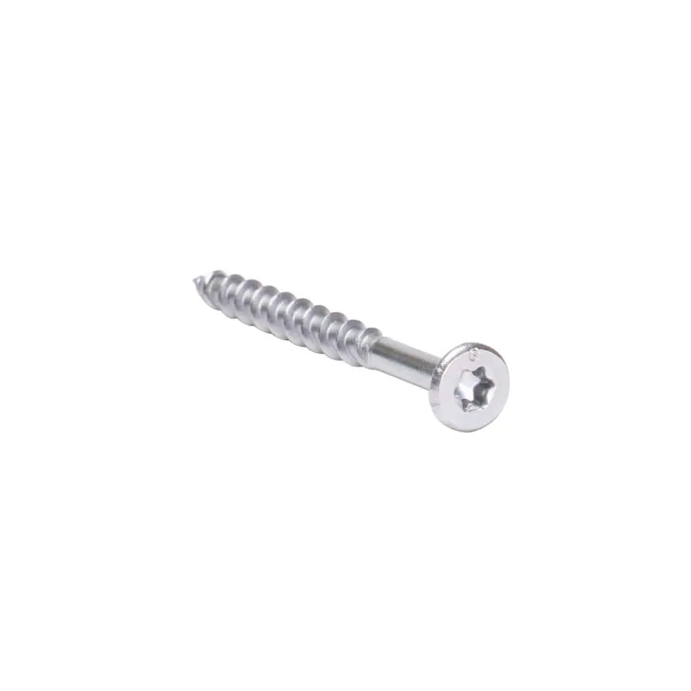 Grabber #8 x 1 1/2 in. Star Drive Flat head Exterior Stainless Steel Wood Deck Screws (5 lb. box), photo 5 of 10