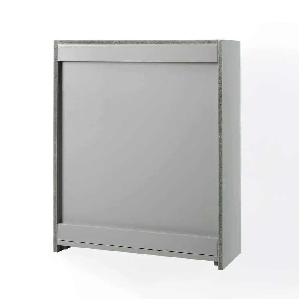 CROSLEY FURNITURE Savannah 22 in. x 26 in. x 8 in. Surface-Mount Medicine Cabinet in Gray, photo 6 of 8