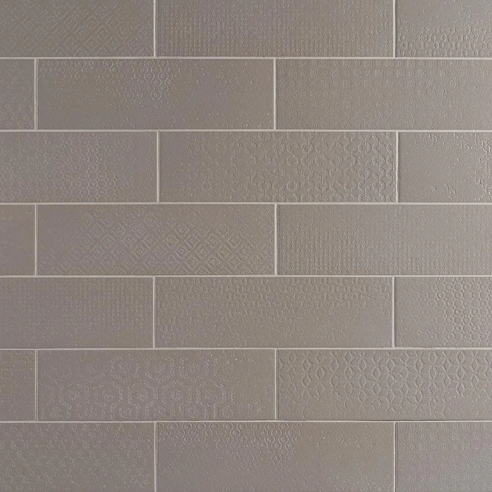 Ivy Hill Tile Harper 4 in. x 12 in. Gray Matte Porcelain Subway Floor and Wall Tile (30 pieces / 8.72 sq. ft. / box), photo 3 of 7