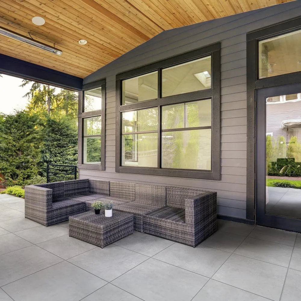 Corso Italia Urban Gray 24 in. x 24 in. x 0.75 Concrete Look Porcelain Paver (Case of 2), photo 5 of 7