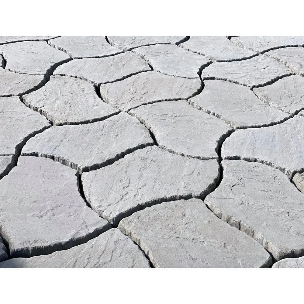 Nantucket Pavers Berkshire 13 in. x 19 in. Concrete Concrete Gray Irregular Paver Kit (60-Pieces per Pallet), photo 5 of 6