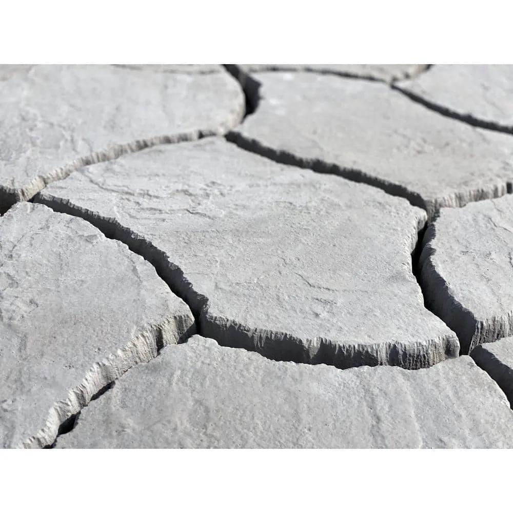 Nantucket Pavers Berkshire 13 in. x 19 in. Concrete Concrete Gray Irregular Paver Kit (60-Pieces per Pallet), photo 4 of 6