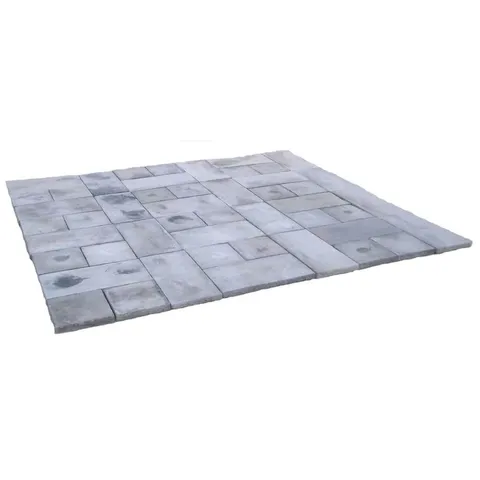 72 sq. ft. Concrete Rundle Stone Gray Paver Kit