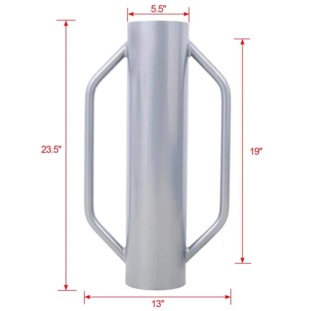 Tidoin 5.5 in. x 13 in. x 23.5 in. Metal Heavy Duty Fence Post with Handle for Installing Fence Post, photo 2 of 7