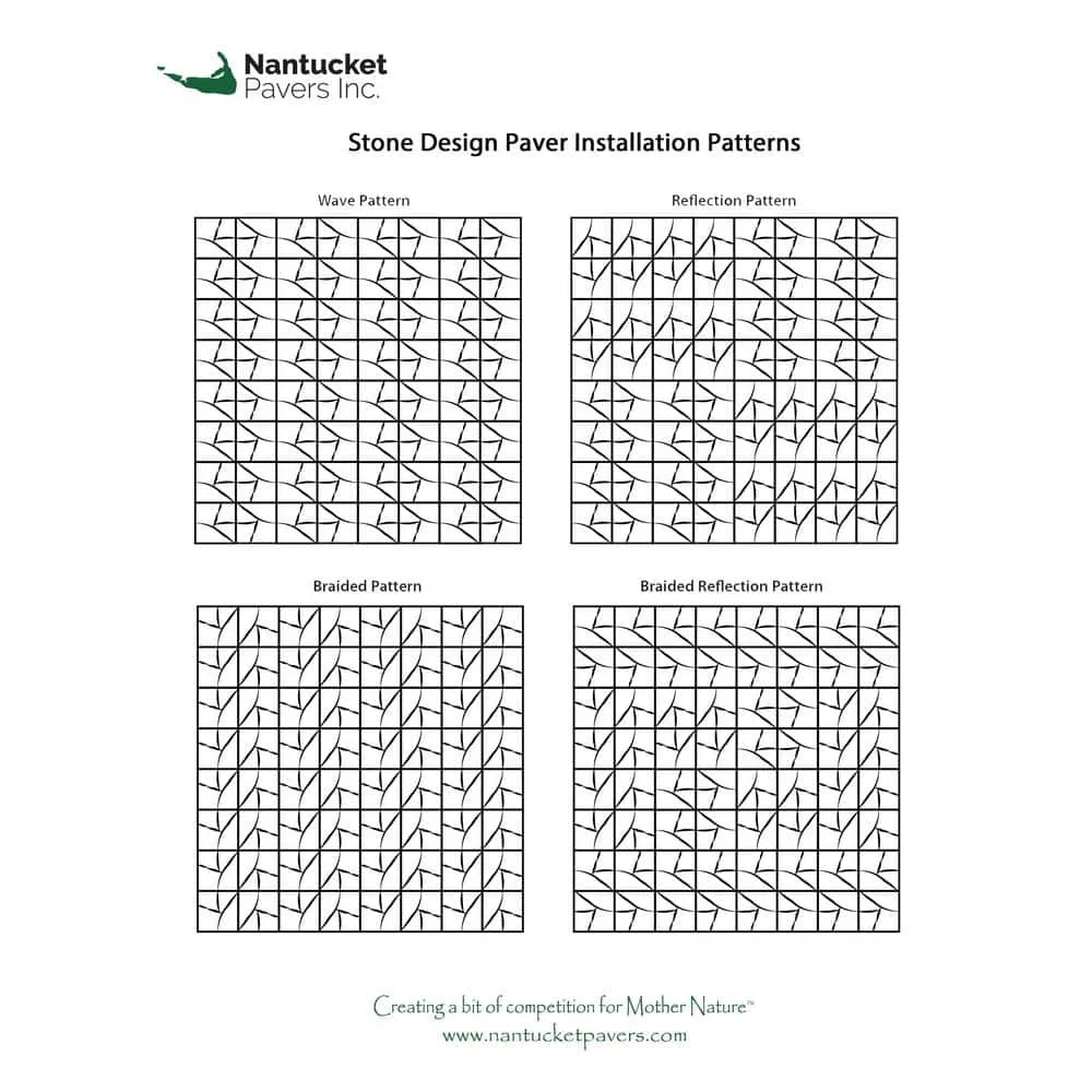 Nantucket Pavers 17.5 in. x 17.5 in. Stone Design Square Gray Variegated Concrete Paver (46-Pieces/97 sq. ft./Pallet), photo 4 of 5