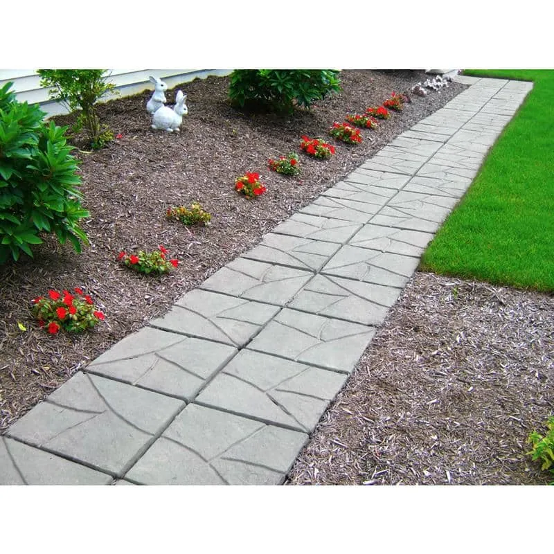 Nantucket Pavers 17.5 in. x 17.5 in. Stone Design Square Gray Variegated Concrete Paver (46-Pieces/97 sq. ft./Pallet), photo 3 of 5