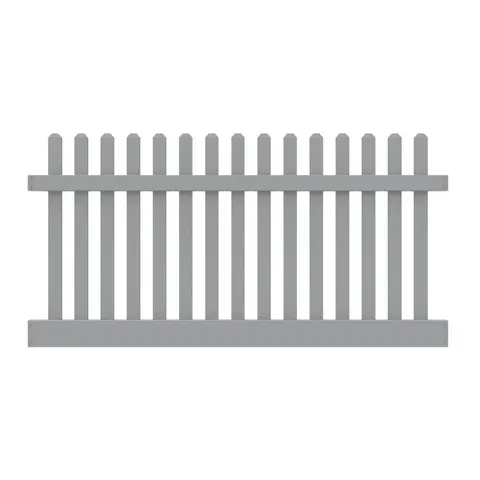 4 × 8 ft Gray Vinyl Fence Panel