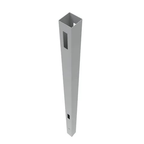 Gray 9 ft. Vinyl Fence Line Post