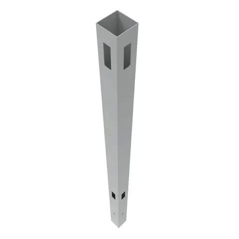 Bryce Gray Vinyl Fence Corner Post