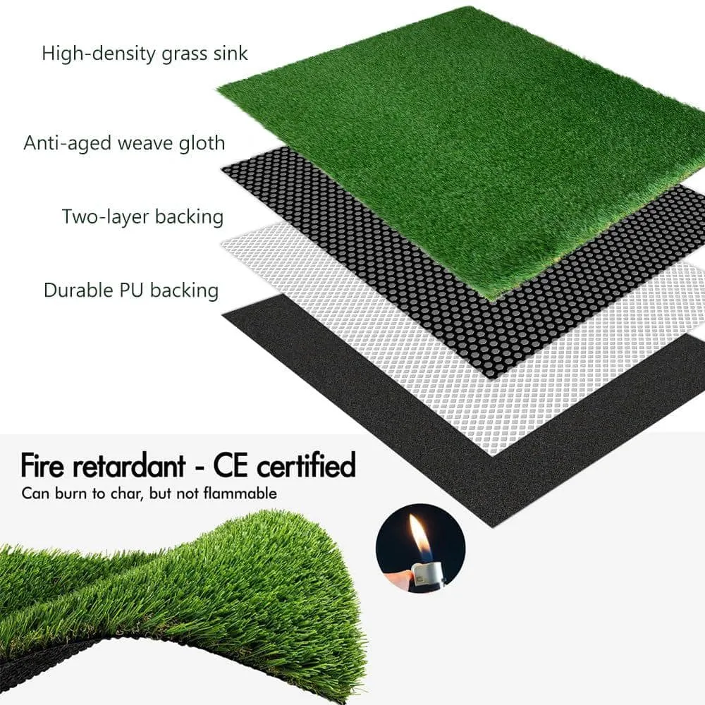 LITA Ultra Thick 1.77 in. Pile Height 8 ft. W x Cut To Length Green Artificial Grass Turf, photo 5 of 7