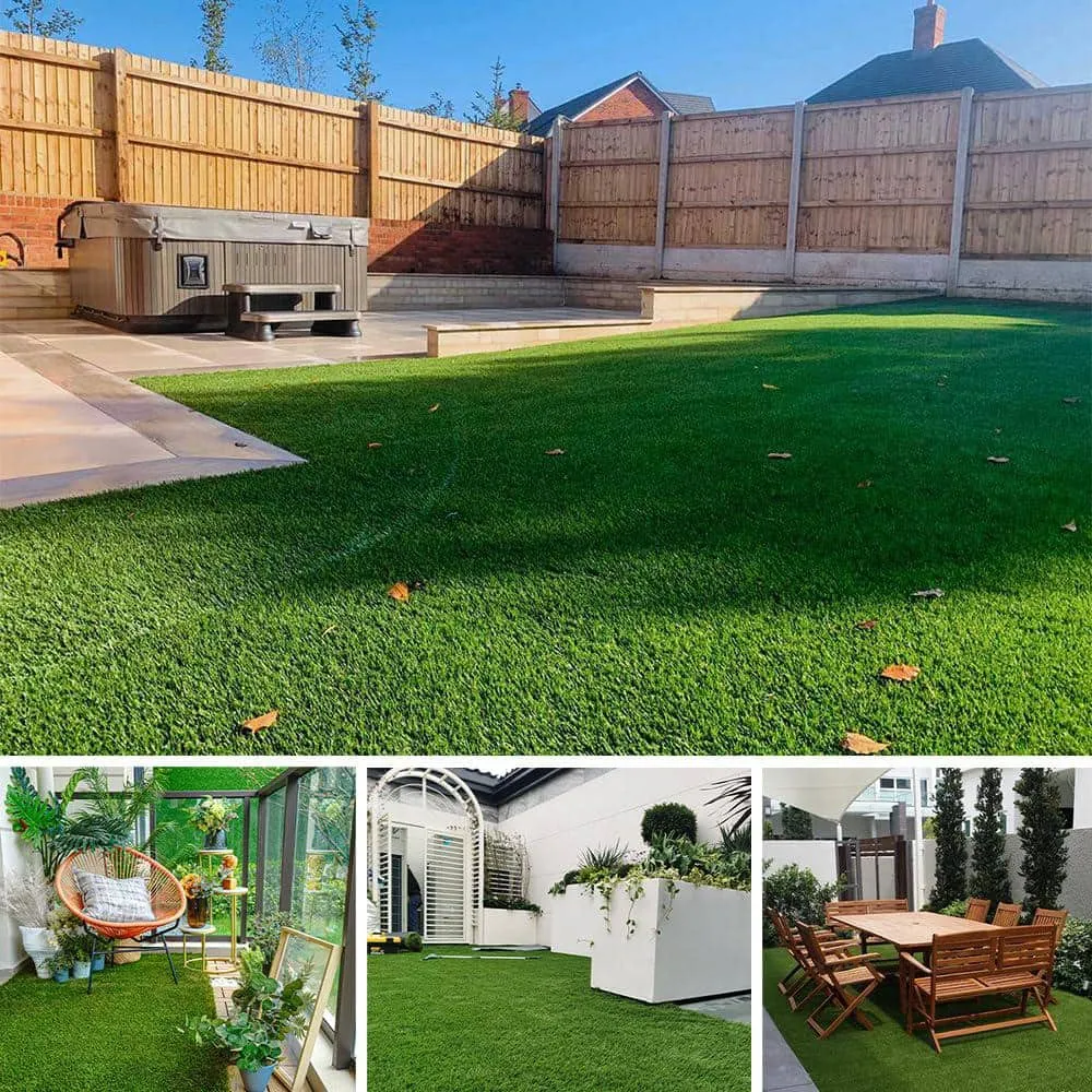 LITA Ultra Thick 1.77 in. Pile Height 8 ft. W x Cut To Length Green Artificial Grass Turf, photo 2 of 7