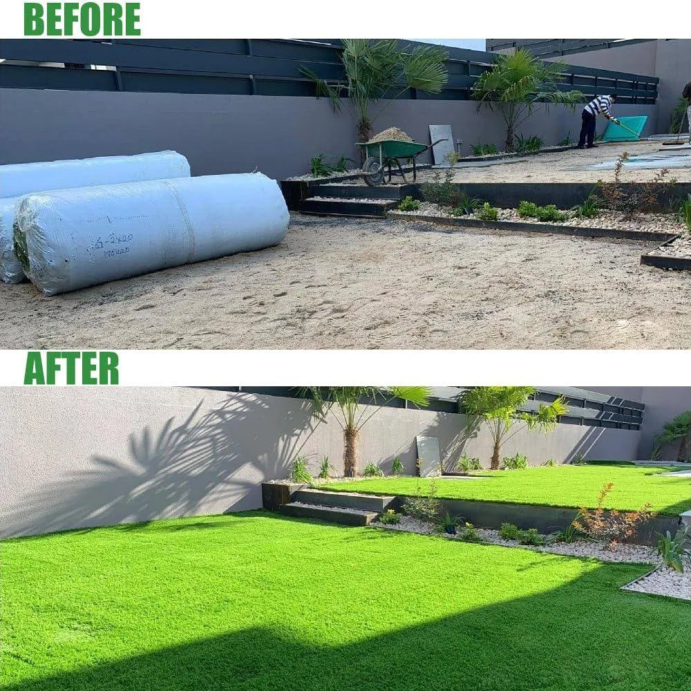 LITA Ultra Thick 1.77 in. Pile Height 8 ft. W x Cut To Length Green Artificial Grass Turf, photo 7 of 7