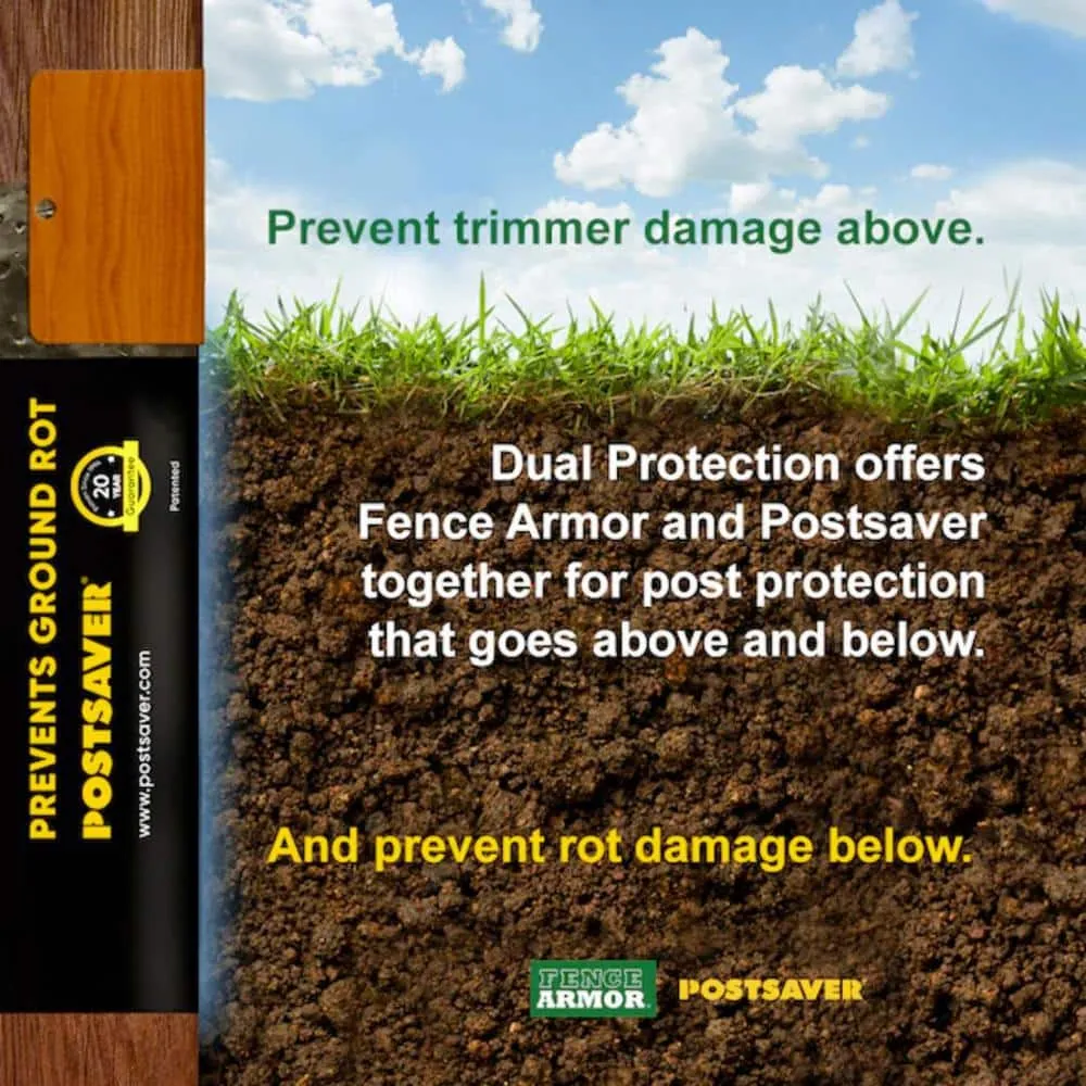 Post Saver Pro-Wrap 5 in. to 6 in. Square or 6 in. to 7 in. Round - Rot Protection - Fence and Post Protection (10-Pack), photo 5 of 8