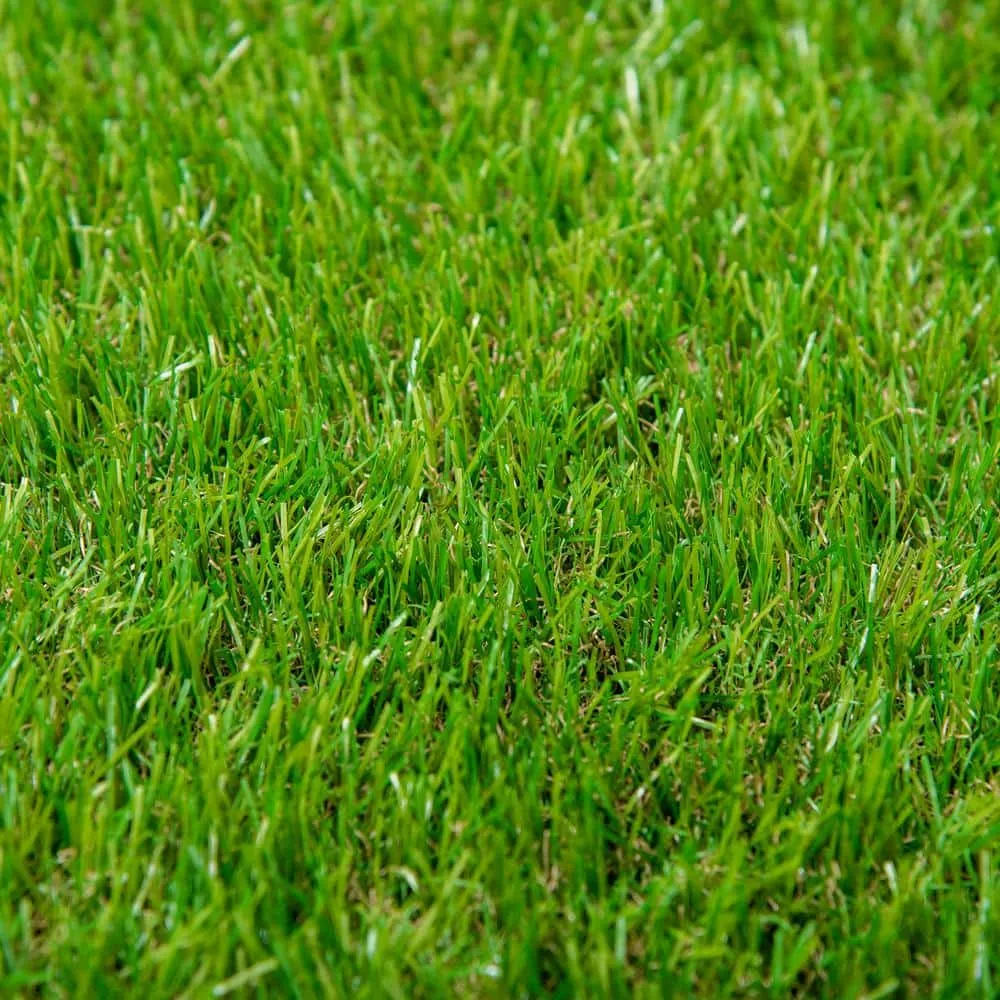 Huluwat 3 ft. x 10 ft. Green Thick Realistic Artificial Grass Rug with Simulated Look and Feel UV Protection 1.25" Pile Height, photo 3 of 10