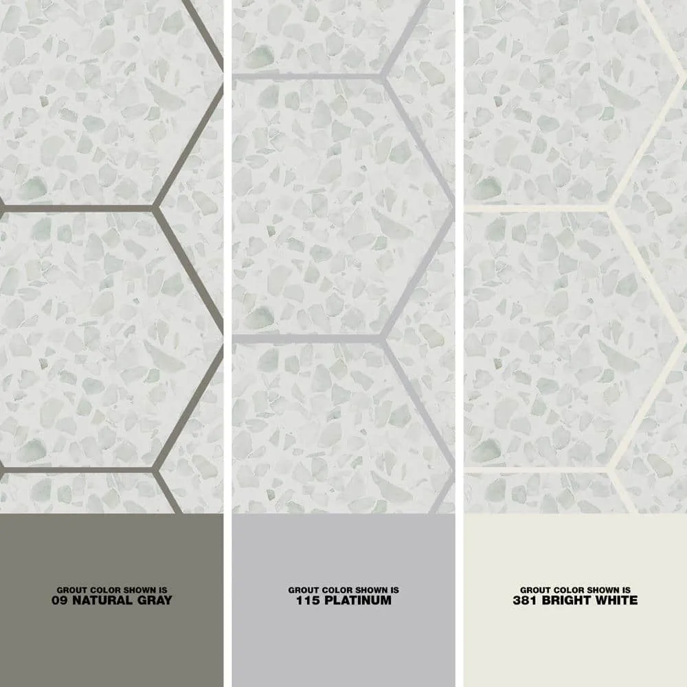 Ivy Hill Tile Fusion Hex Green Terrazzo 9.13 in. x 10.51 in. Matte Porcelain Floor and Wall Tile (8.07 sq. ft./Case), photo 3 of 8