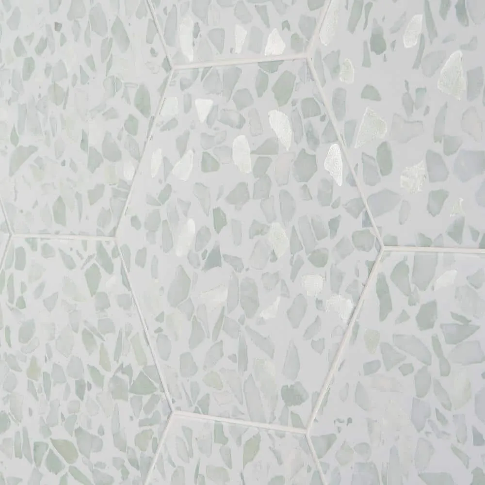 Ivy Hill Tile Fusion Hex Green Terrazzo 9.13 in. x 10.51 in. Matte Porcelain Floor and Wall Tile (8.07 sq. ft./Case), photo 8 of 8