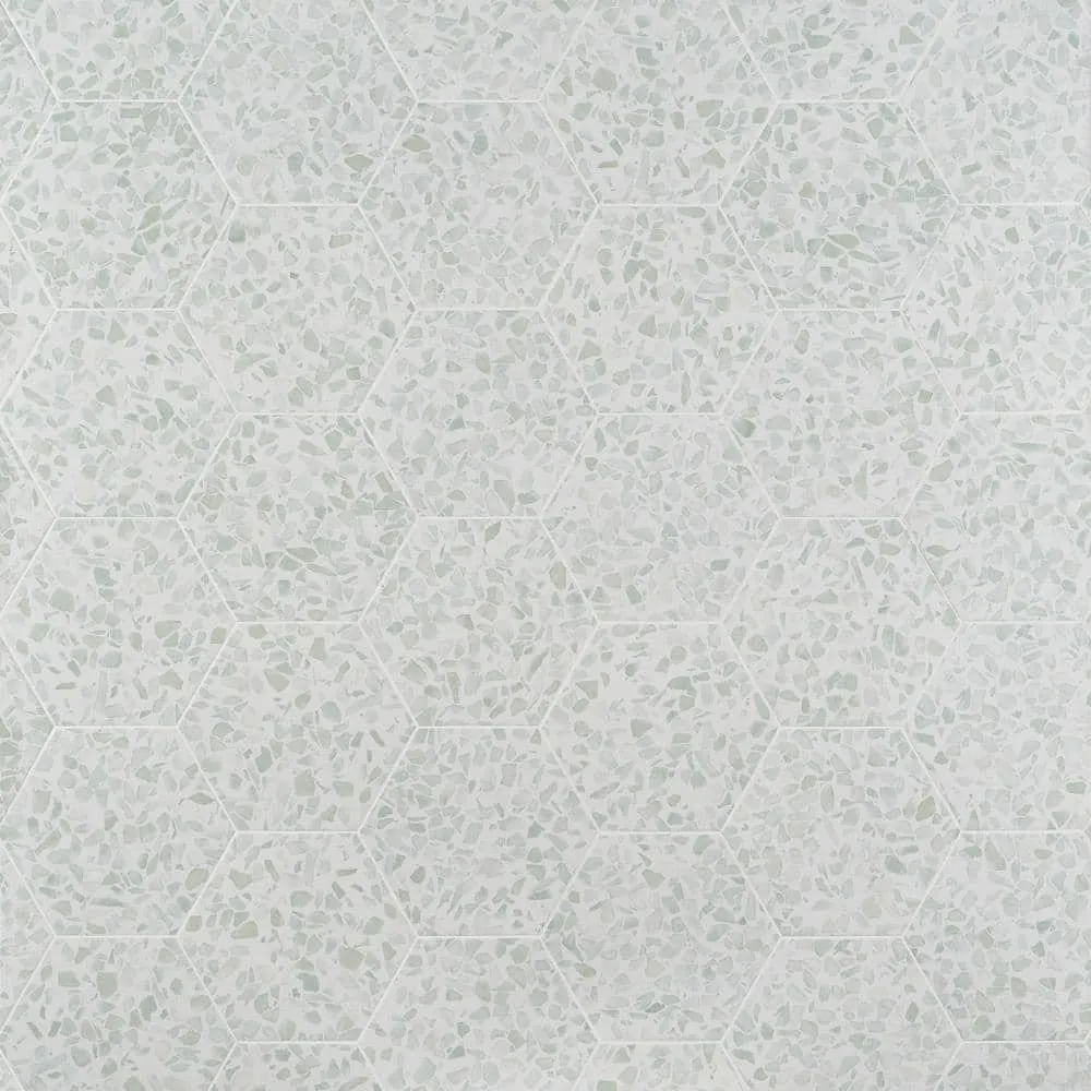 Ivy Hill Tile Fusion Hex Green Terrazzo 9.13 in. x 10.51 in. Matte Porcelain Floor and Wall Tile (8.07 sq. ft./Case), photo 6 of 8