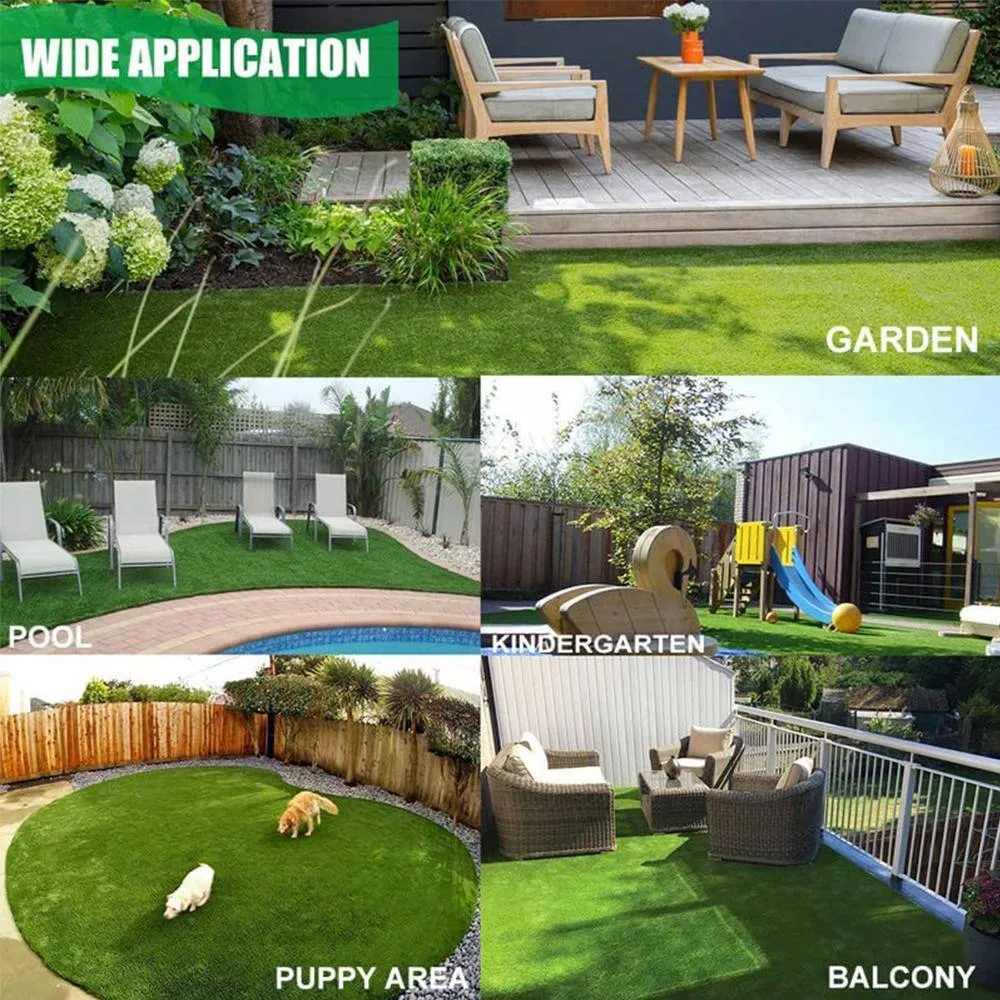 LITA ECO 1.38 Pile Height 8 ft. W x Cut to Length Green Artificial Grass Turf, photo 7 of 7