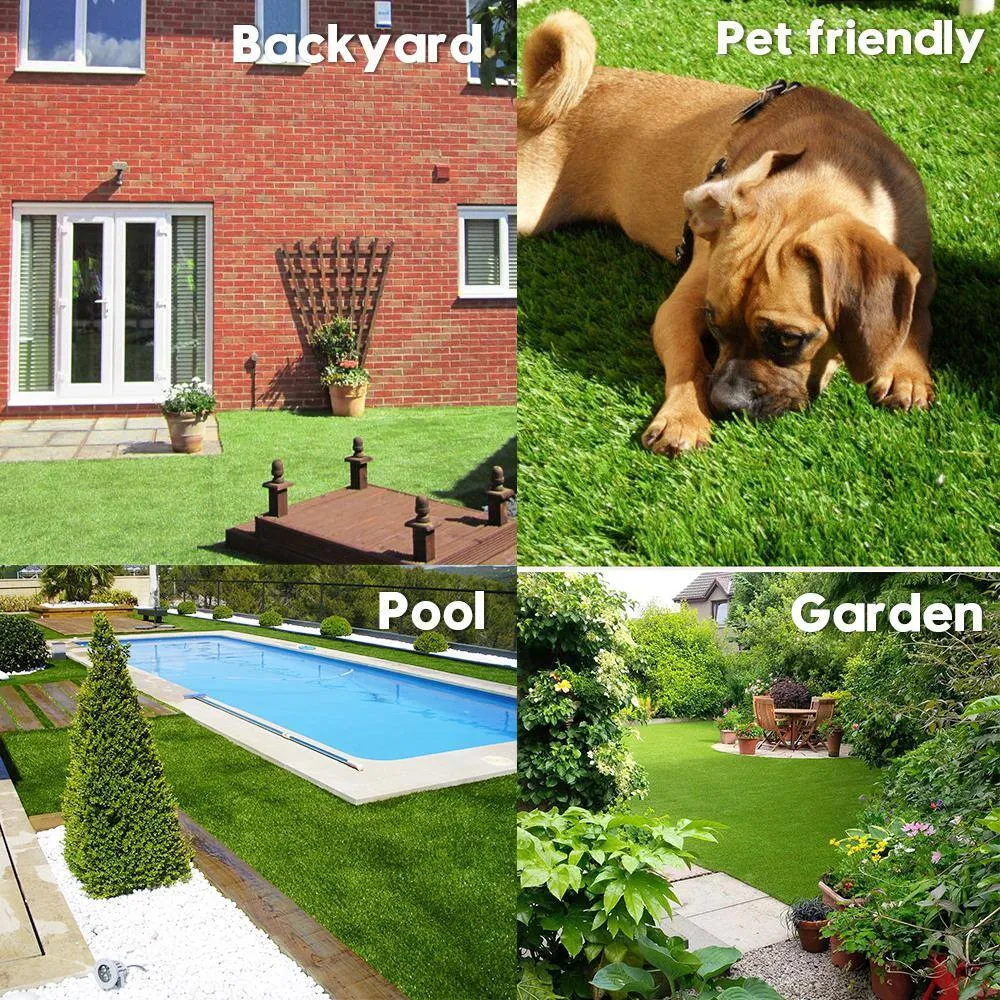 LITA ECO 1.38 Pile Height 8 ft. W x Cut to Length Green Artificial Grass Turf, photo 6 of 7