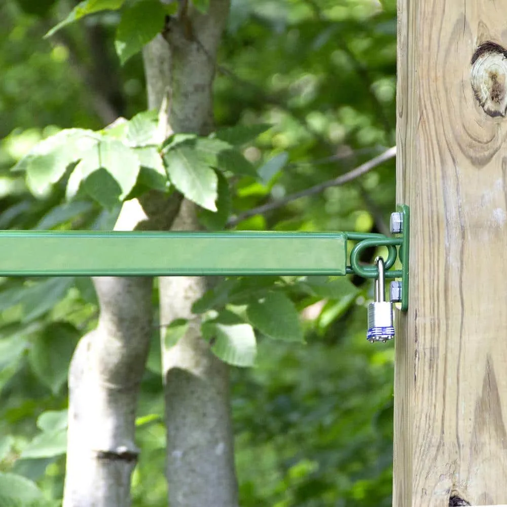 Garden Craft 12 ft. x 3 ft. Green Metal Barrier Fence Gate, photo 11 of 11