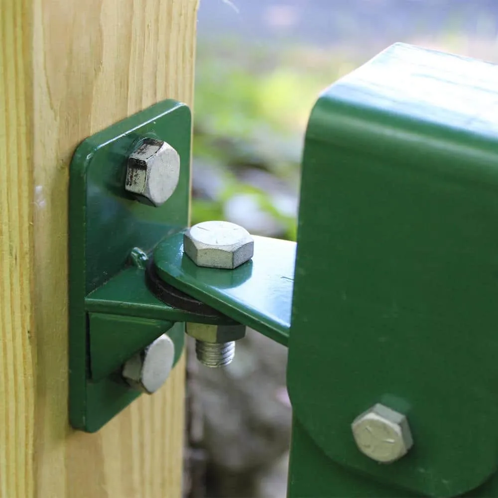 Garden Craft 12 ft. x 3 ft. Green Metal Barrier Fence Gate, photo 9 of 11