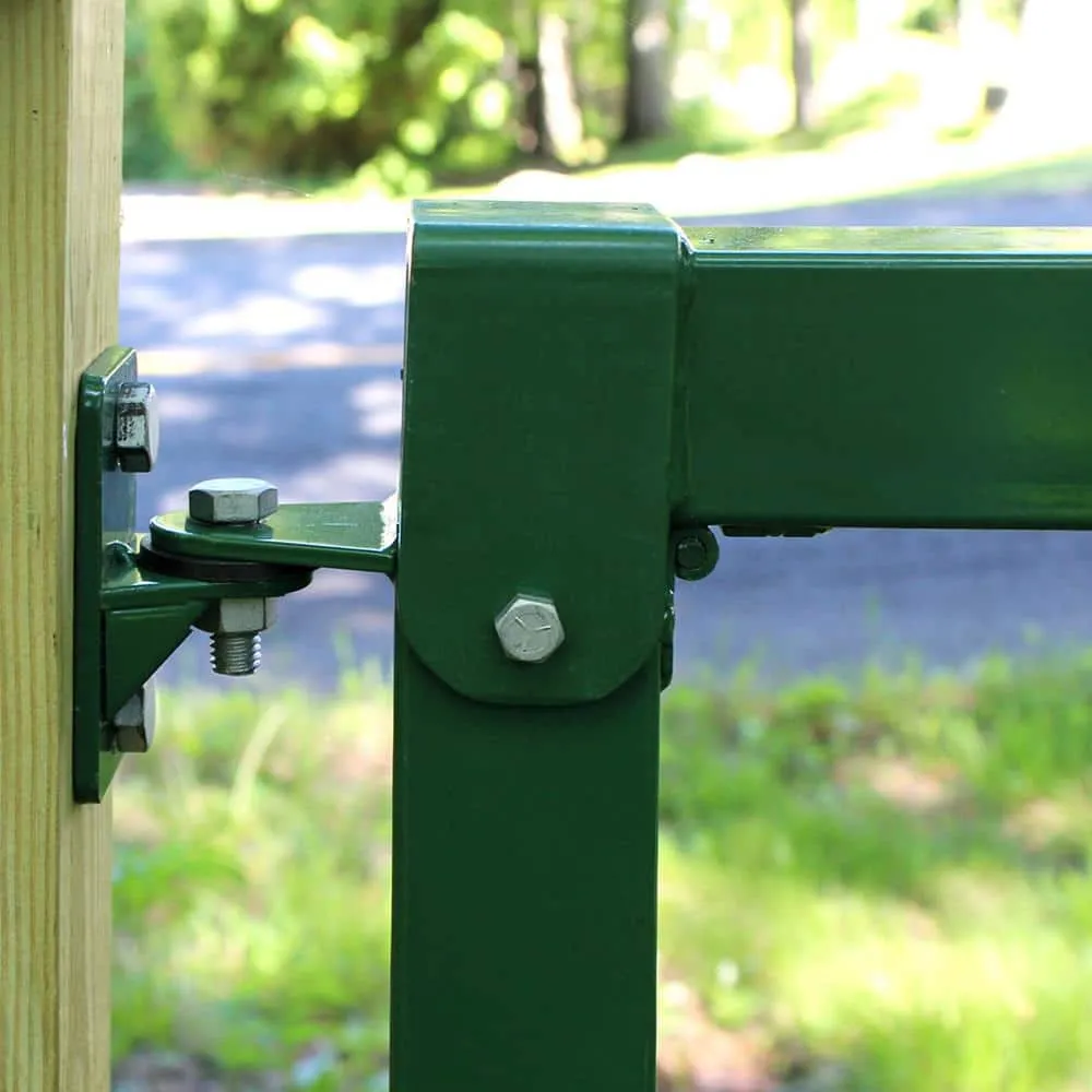 Garden Craft 12 ft. x 3 ft. Green Metal Barrier Fence Gate, photo 6 of 11