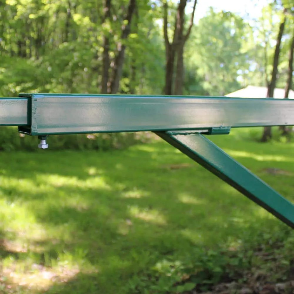 Garden Craft 12 ft. x 3 ft. Green Metal Barrier Fence Gate, photo 7 of 11