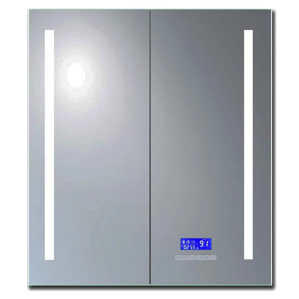 ALFI BRAND 26 in. W x 30 in. H Frameless Recessed or Surface Mount Medicine Cabinet with LED Light and Bluetooth, photo 5 of 8