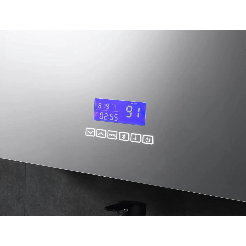 ALFI BRAND 26 in. W x 30 in. H Frameless Recessed or Surface Mount Medicine Cabinet with LED Light and Bluetooth, photo 7 of 8