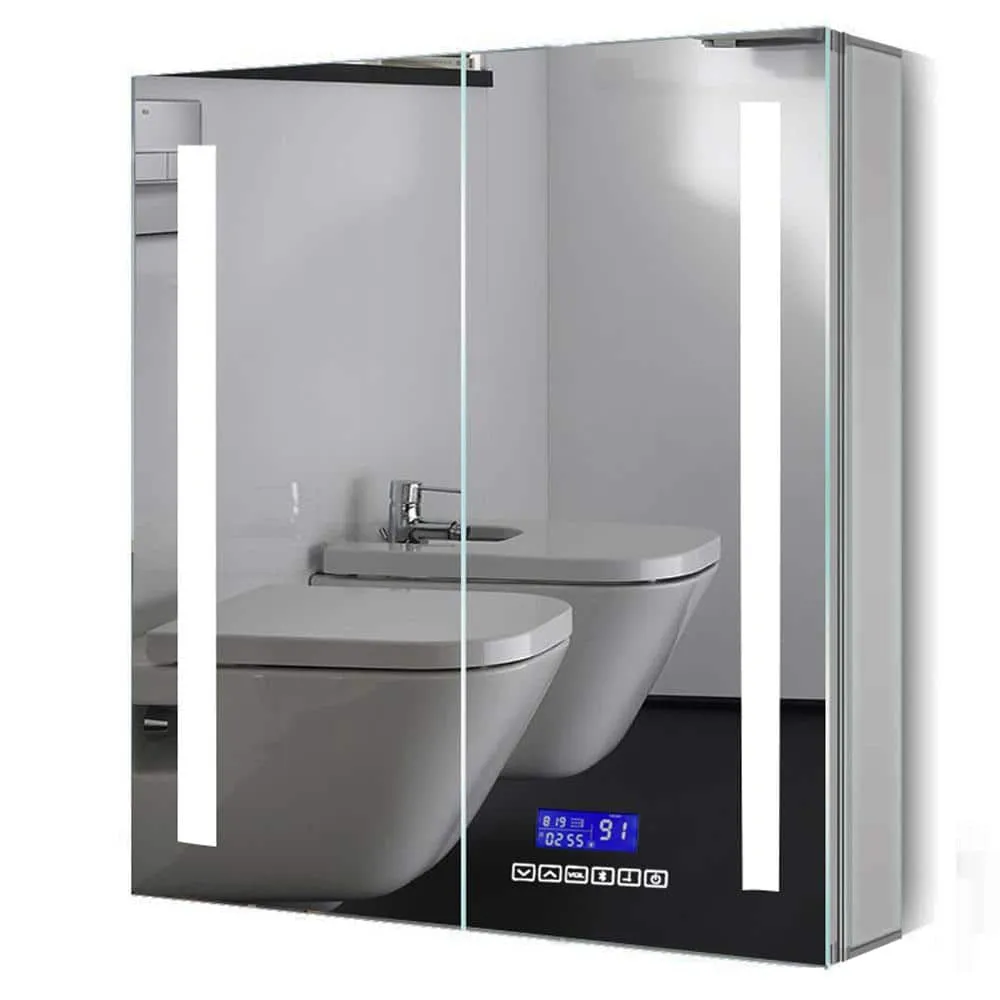 ALFI BRAND 26 in. W x 30 in. H Frameless Recessed or Surface Mount Medicine Cabinet with LED Light and Bluetooth, photo 6 of 8