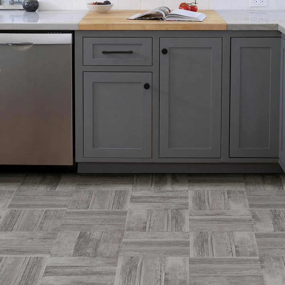 FloorPops Vanleer 12 in. W x 12 in. L Peel and Stick Floor Vinyl Tiles (20 Tiles, 20 sq. ft. case), photo 4 of 7