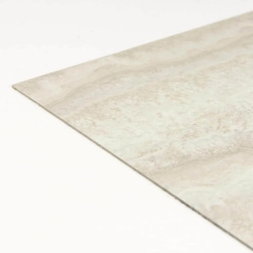 FloorPops Platinum Peel and Stick Vinyl Floor Tiles, Grey Marble Look, 12 in. x 12 in. — 20 Tiles (20 sq. ft./Case), photo 5 of 7