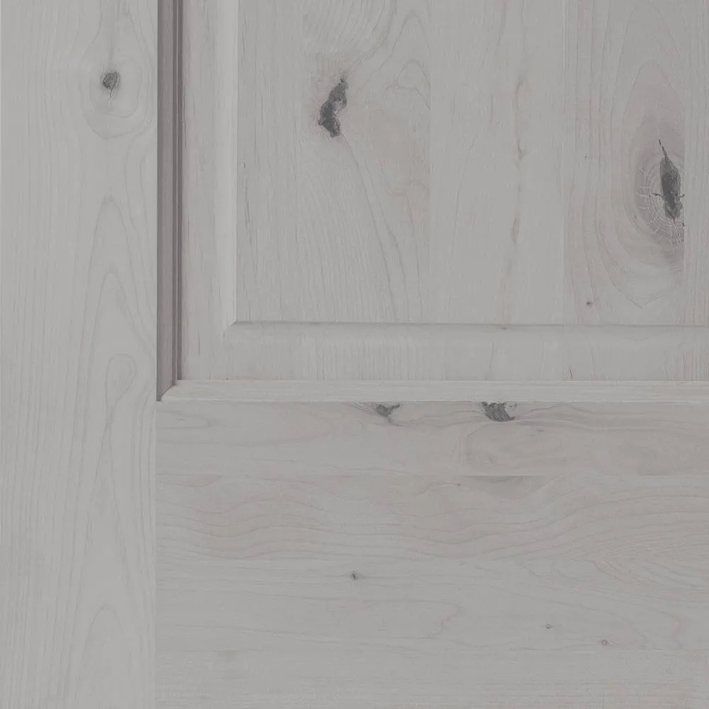 Krosswood Doors 30 in. x 80 in. Knotty Alder 2-Panel Left-Hand Inswing Grey Stain Wood Prehung Front Door, photo 8 of 8