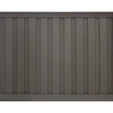 Seclusions Winchester Grey 6x8 Composite Privacy Fence Panel