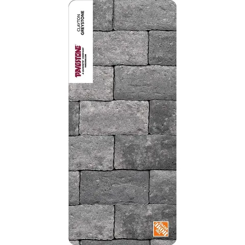 Paper Sample Only of Clayton 3.5 in wide · 7 in long · 1.77 in high Greystone Concrete Paver
