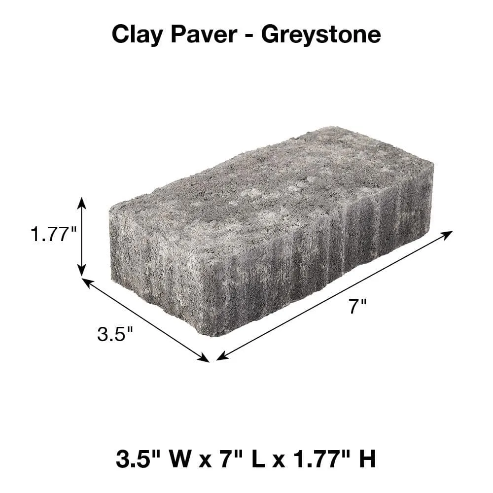 Pavestone Paper Sample Only of Clayton 3.5 in. W x 7 in. L x 1.77 in. H Greystone Concrete Paver (1-Piece), photo 5 of 5