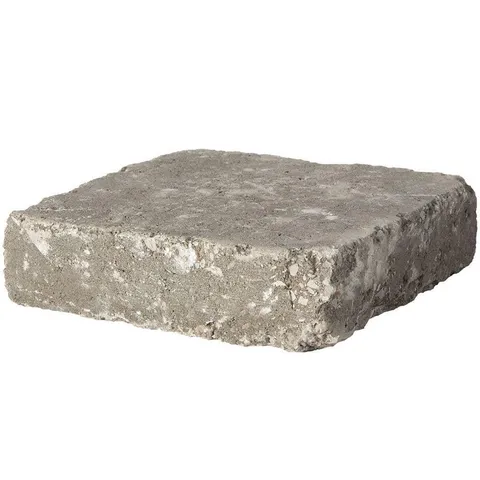 RumbleStone Square 7 × 7 × 1.75 in Greystone Concrete Paver