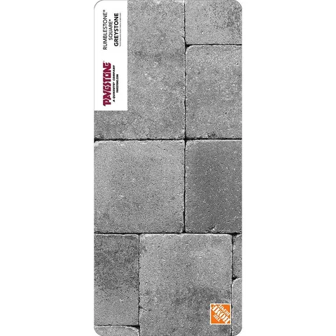 Paper Sample Only of RumbleStone 3.5 × 7 in Greystone Concrete Mini Wall Block