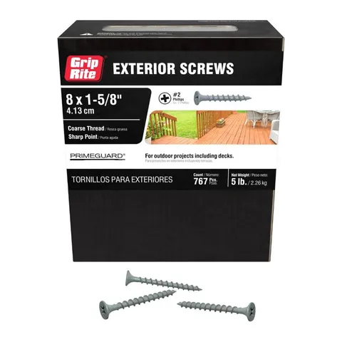 Exterior Coated Screws, 5 lb