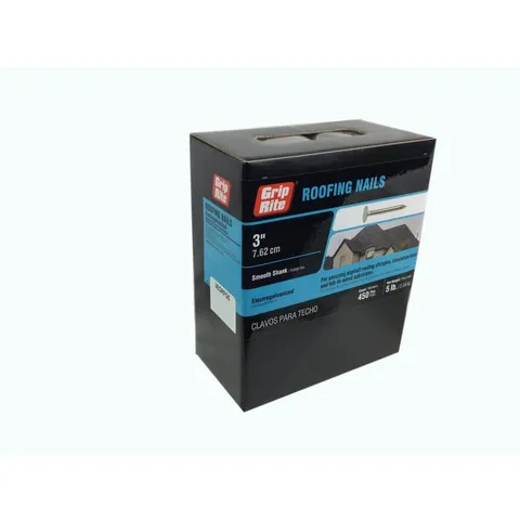 3 in. Electro-Galvanized Roofing Nails (5 lb Box)