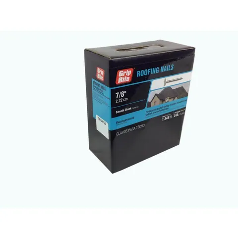 Electro-galvanized roofing nails (5 lb box)