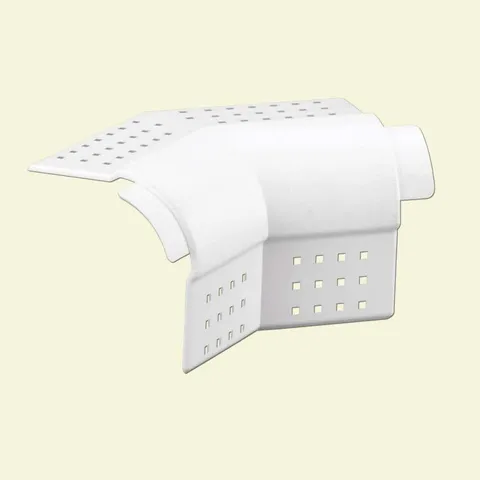 3/4 in. Vinyl 2-Way Bullnose Splay Corner Cap (50-Pack)
