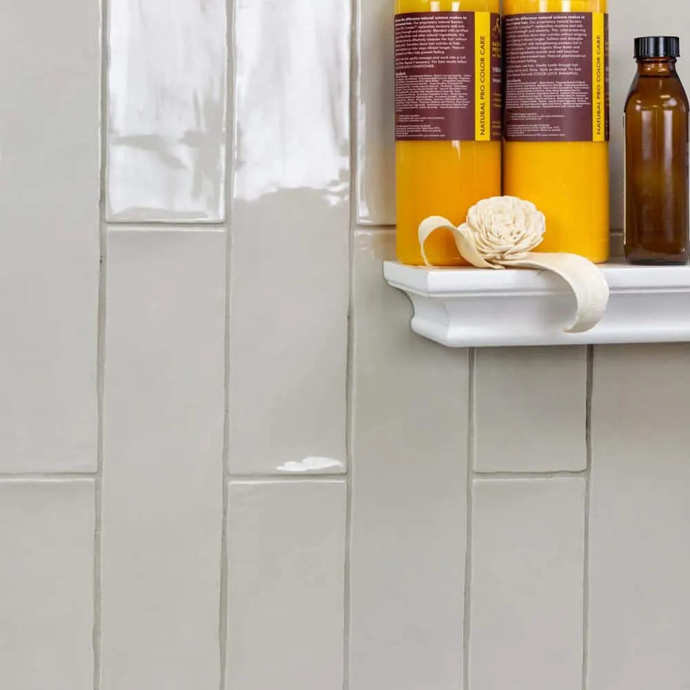 Ivy Hill Tile Catalina Gris 3 in. x 12 in. x 8 mm Polished Ceramic Subway Wall Tile (10.76 sq.ft./case), photo 8 of 8
